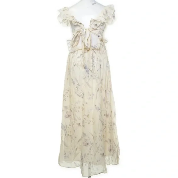 H&M Lyocell-blend flounced dress-worn once - Picture 4 of 13